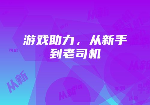 游戏助力，从新手到老司机