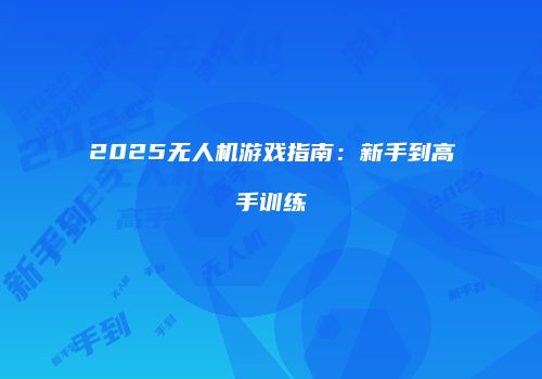 2025无人机游戏指南：新手到高手训练