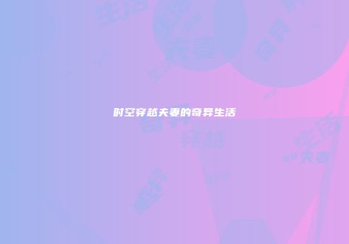 时空穿越夫妻的奇异生活