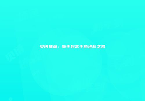 贝博捕鱼：新手到高手的进阶之路