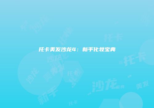 托卡美发沙龙4：新手化妆宝典