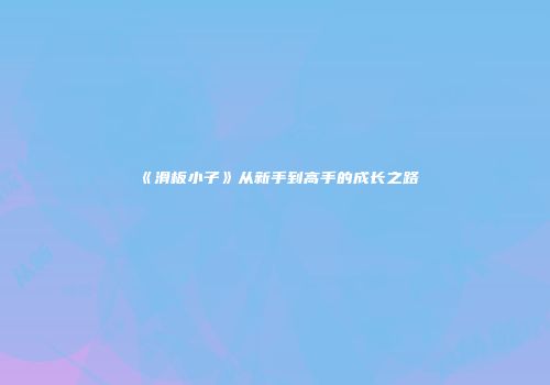 《滑板小子》从新手到高手的成长之路