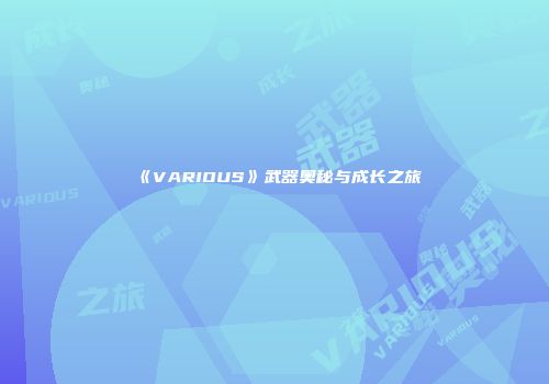 《VARIOUS》武器奥秘与成长之旅