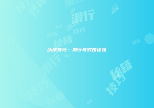 冰球技巧：滑行与射击秘籍