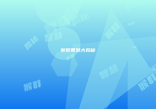 猴群智慧大揭秘