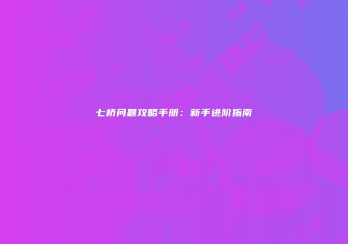七桥问题攻略手册：新手进阶指南