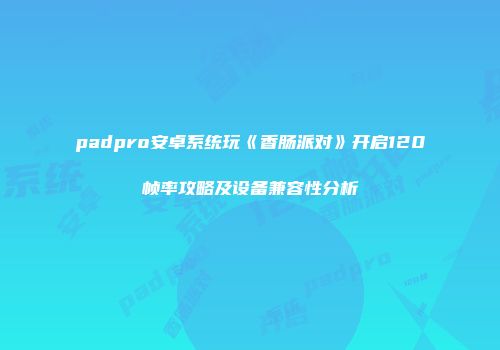 padpro安卓系统玩《香肠派对》开启120帧率攻略及设备兼容性分析