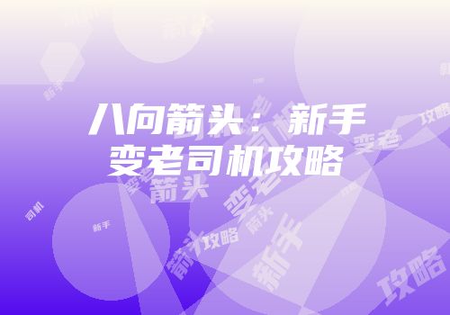 八向箭头：新手变老司机攻略