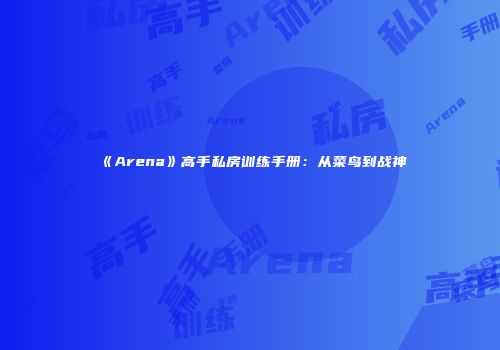 《Arena》高手私房训练手册：从菜鸟到战神