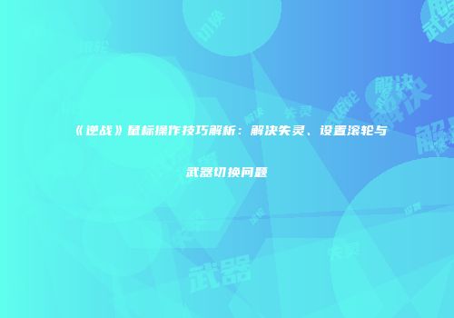 《逆战》鼠标操作技巧解析：解决失灵、设置滚轮与武器切换问题