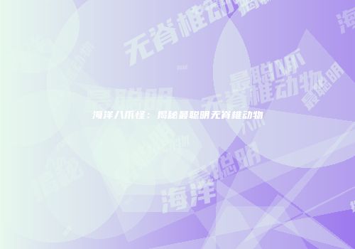 海洋八爪怪：揭秘最聪明无脊椎动物
