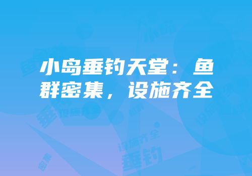 小岛垂钓天堂：鱼群密集，设施齐全