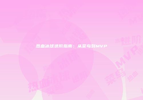 热血冰球进阶指南：从菜鸟到MVP