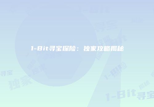 1-Bit寻宝探险：独家攻略揭秘