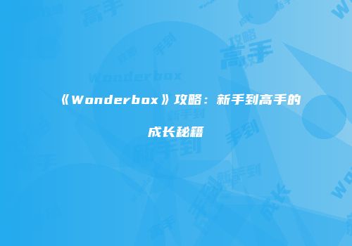《Wonderbox》攻略：新手到高手的成长秘籍