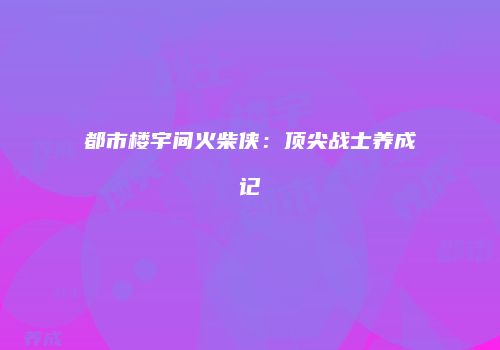 都市楼宇间火柴侠：顶尖战士养成记