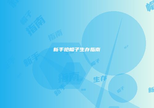 新手抢帽子生存指南